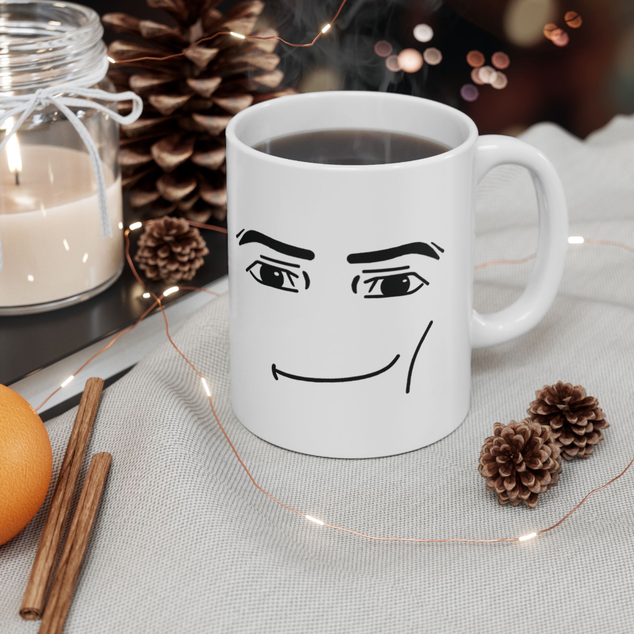 Roblox Man Face Mug Ceramic Mug Gamer Roblox Face Mug Gamer Mug